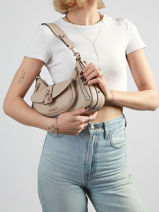 Sac Port� �paule Jessa Polyester Guess Beige jessa BG836218-vue-porte