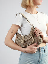 Sac Port� �paule Jessa Polyester Guess Marron jessa JG836218-vue-porte