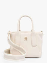 Sac Port� Main Th Essential Polyester Tommy hilfiger Blanc th essential AW18371