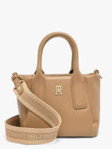 Sac Port� Main Th Essential Polyester Tommy hilfiger Marron th essential AW18371