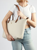 Sac Port� �paule Popette Nylon Tommy hilfiger Blanc popette AW17711-vue-porte