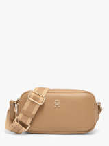 Shoulder Bag Th Essential Polyurethane Tommy hilfiger Beige th essential AW18370