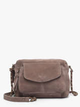 Leather Crossbody Bag Naina Pieces Brown naina 17100639