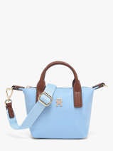 Sac Bandouli�re Popette Nylon Tommy hilfiger Bleu popette AW18368