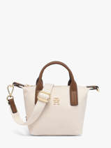 Sac Bandouli�re Popette Nylon Tommy hilfiger Blanc popette AW18368