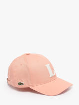 Cap Lacoste Pink accessoires RK034200-vue-porte