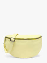 Leather Caviar Belt Bag Milano Yellow caviar CA21123