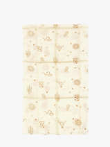 Foulard Far West 120x120cm Pieces Beige tasselo 17146404