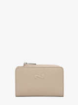 Card Holder Leather Nathan baume Beige original n 218N