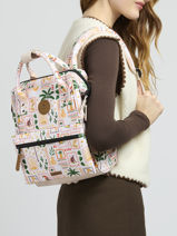 Adventurer Small - Minisac � Dos  Cabaia Multicolore adventurer S-vue-porte