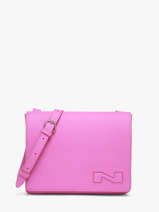 Sac Bandouli�re Brugge Cuir Nathan baume Rose n city 2