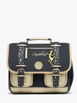 Cartable 2 Compartiments Cameleon Bleu vintage fantasy PBVGCA35