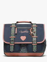 Cartable 2 Compartiments Cameleon Bleu vintage fantasy PBVGCA38
