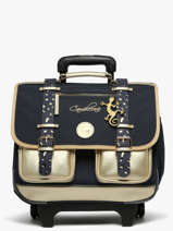 Schoolbag On Wheels For Kids 2 Compartments Cameleon Blue vintage fantasy PBVGCR38