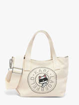 Crossbody Bag K Ikon Cotton Karl lagerfeld White k ikon B2W50089