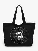 Sac Port� �paule K Ikon Coton Karl lagerfeld Noir k ikon B2W50030