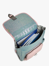 1 Compartment Backpack Cameleon Blue vintage fantasy PBVGSD30-vue-porte