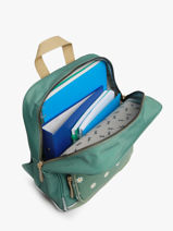 1 Compartment Backpack Cameleon Green vintage fantasy PBVGSD33-vue-porte