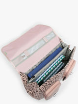 Cartable 3 Compartiments Cameleon Rose vintage north PBVWCA41-vue-porte