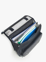 2-compartment Backpack Cameleon Blue vintage urban PBVBSD39-vue-porte