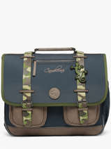 Cartable 3 Compartiments Cameleon Bleu vintage urban PBVBCA41