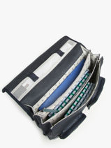 Satchel 3 Compartments Cameleon Blue vintage urban PBVBCA41-vue-porte