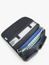 Satchel 2 Compartments Cameleon Blue vintage urban 27-vue-porte