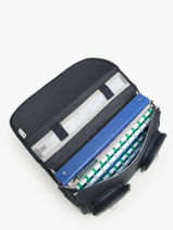 Satchel 2 Compartments Cameleon Blue vintage urban PBVBCA35-vue-porte