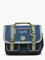 Cartable 2 Compartiments Cameleon Bleu vintage urban PBVBCA35