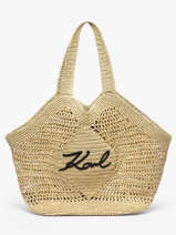 Sac Port� �paule K Signature Nylon Karl lagerfeld Beige k signature B2W46068