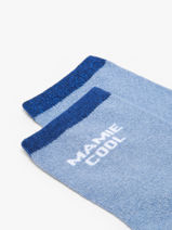 Socks Pieces Blue socks women 17168185-vue-porte