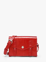 Shoulder Bag Star Leather Paul marius Red star MINISTA