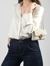 Sac Bandouli�re Moon Lin Vanessa bruno Beige moon 70V40326-vue-porte