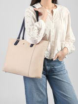 Shoulder Bag Maya Hexagona Beige maya 2120199-vue-porte