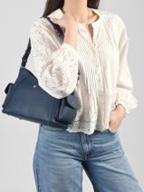 Sac Port� �paule Maya Hexagona Bleu maya 2120286-vue-porte