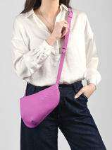 Leather Crossbody Bag N City Nathan baume Pink n city N1811000-vue-porte