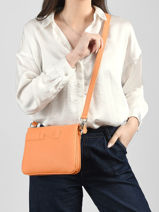 Leather Milano Crossbody Bag Nathan baume Orange n city 3-vue-porte