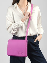 Leather Brugge Crossbody Bag Nathan baume Pink n city 2-vue-porte
