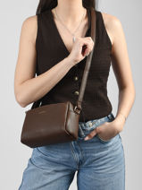 Shoulder Bag Grained Miniprix Brown grained KJ62069-vue-porte