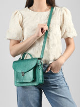 Sac Bandouli�re Melle George Star Cuir Paul marius Rouge star GEORGSTA-vue-porte