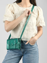 Shoulder Bag Mini Indispensable Star Leather Paul marius Blue star MINISTA-vue-porte