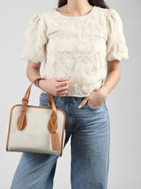 Small Satchel Escapade  Paul marius Beige escapade CABASESC-vue-porte