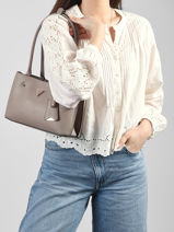 Shoulder Bag Meridian Polyurethane Guess Gray meridian BG697409-vue-porte