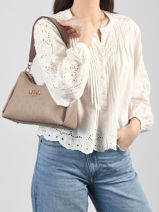Shoulder Bag Anise Polyurethane Guess Beige anise PD991618-vue-porte
