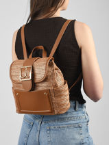 Sac � Dos By byblos Marron curiosity BS89B02-vue-porte