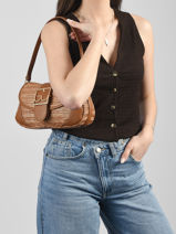 Shoulder Bag Curiosity Paper By byblos Brown curiosity BS89B04-vue-porte