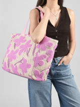Shoulder Bag Wildness Paper By byblos Violet wildness BS83B01-vue-porte