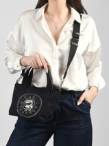 Crossbody Bag K Ikon Cotton Karl lagerfeld Black k ikon B2W50074-vue-porte