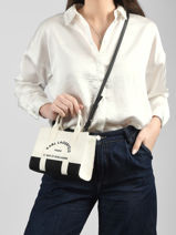 Shoulder Bag Rsg Cotton Karl lagerfeld White rsg A3W50027-vue-porte