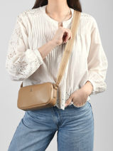 Sac Bandouli�re Th Essential Polyurethane Tommy hilfiger Marron th essential AW18370-vue-porte